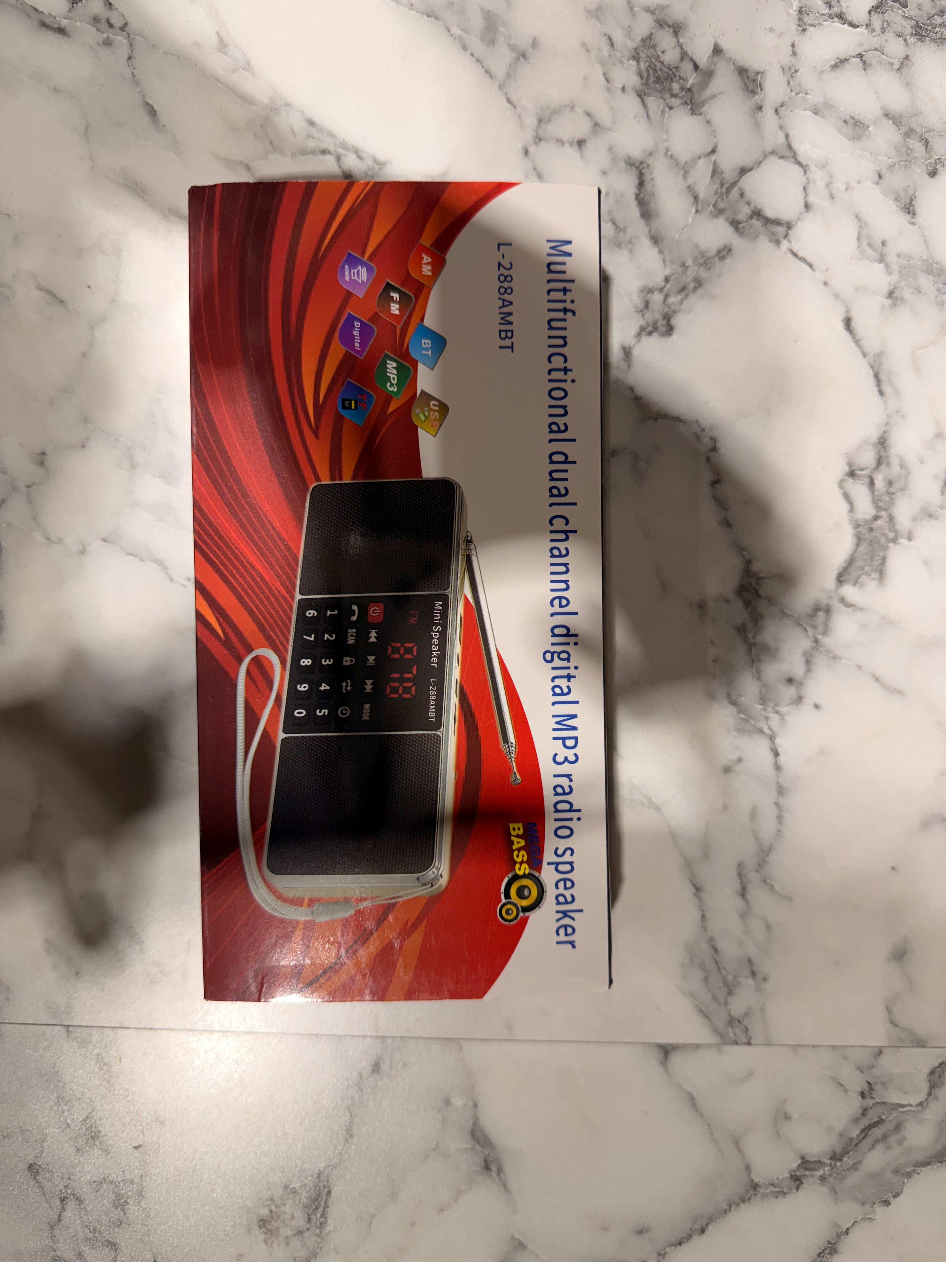 Bluetooth Super Bass Speaker SD/TF MP3 Player AM/FM Radio